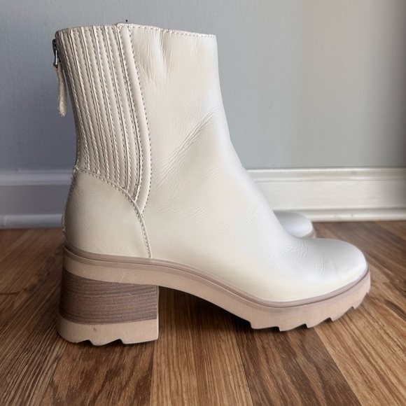 Dolce Vita Martey H2O  Boots Ivory Leather Size 7.5 - Picture 3 of 10